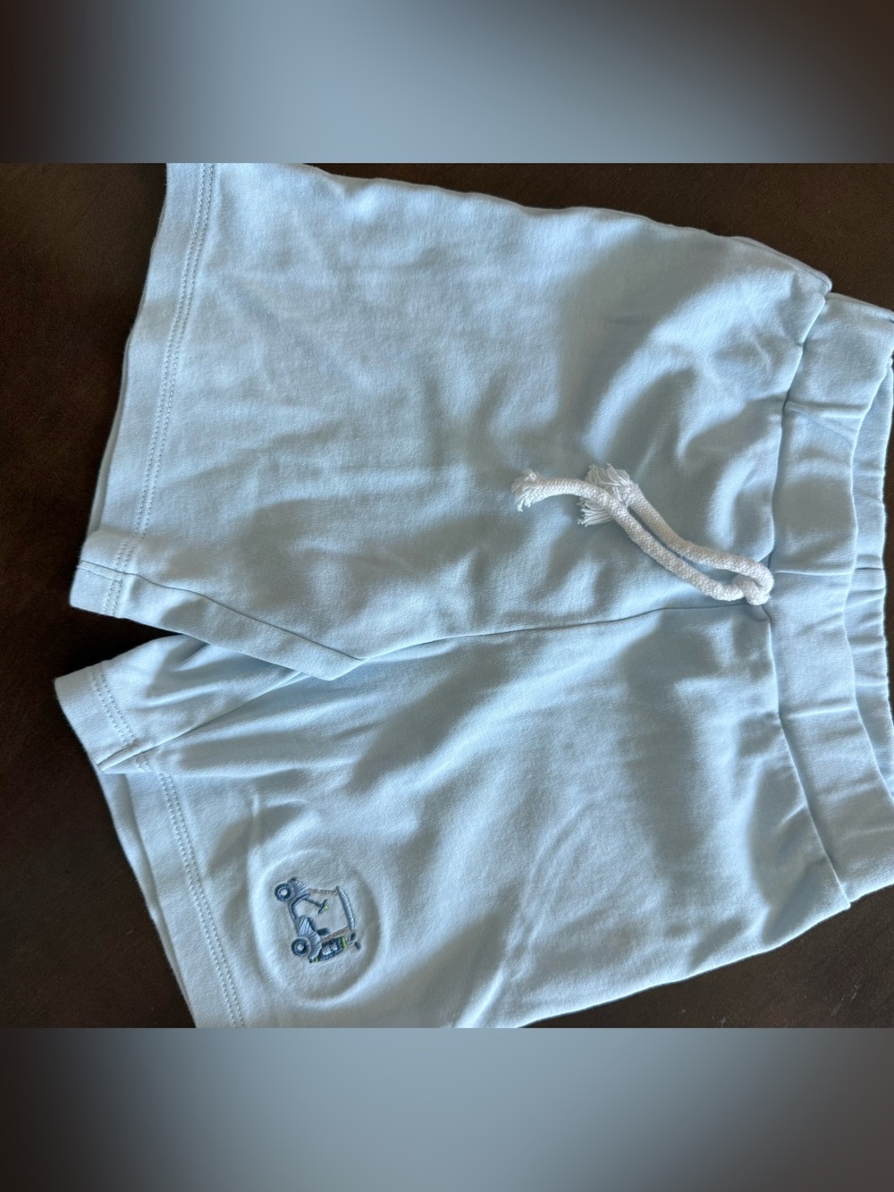 Kissy Kissy Light Blue Knit Baby Shorts with Elastic Waistband